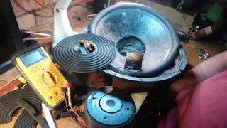 How to fix a subwoofer with burnt out voice coil attempted