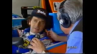 1994 F1 San Marino GP - Giancarlo Minardi & Pierluigi Martini comments Barrichello Q1 accident (ITA)