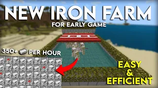 NEW 1.18 IRON FARM TUTORIAL in Minecraft Bedrock (MCPE/Xbox/PS4/Nintendo Switch/Windows10)