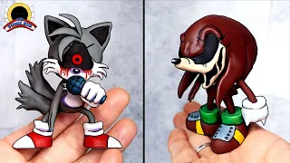 [FNF] Making Tails.exe & Knuckles.EXE Sculptures Timelapse [VS SONIC.EXE 2.0] - Friday Night Funkin'