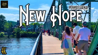 New Hope Pennsylvania Walking Tour [4K]