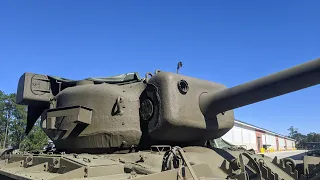 T29 and T29E3 American heavy tanks towed with M88A2 Hercules ARV at NACC