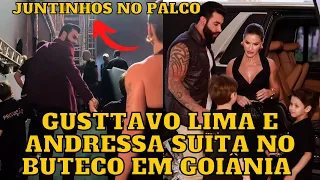 Gusttavo Lima e Andressa Suita chegam JUNTOS ao Buteco em Goiânia e agitam os fãs