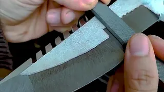 At home Making A diy Huntsman Tactical Knife