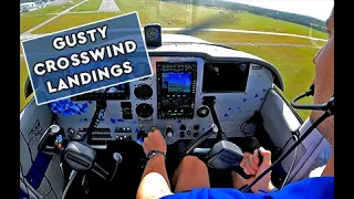 Gusty Crosswind On Final - MzeroA Flight Training