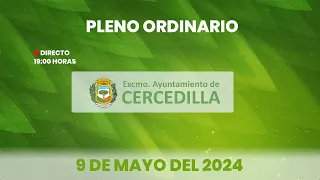 Ayuntamiento de Cercedilla. Pleno municipal Ordinario de Mayo de 2024