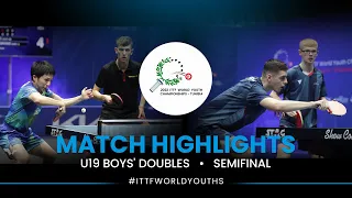 H. Suzuki/A. Rassenfosse vs F. Lebrun/T. Poret | U19 BD SF | ITTF World Youth Championships 2022