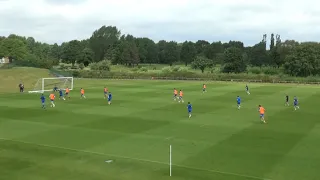 Goals, saves and near misses from the Friday [day 8] training session