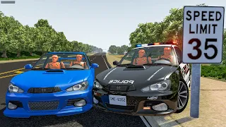 Police Car Chases #37 - BeamNG DRIVE | SmashChan