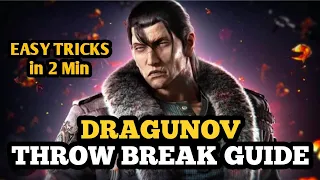 Dragunov Throw Break Guide tekken 8#Anti Dragunov guide tekken 8#Tekken 8 Dragunov