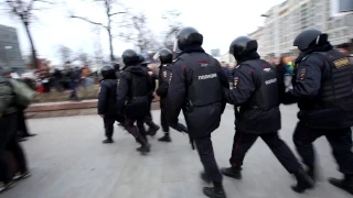 26 марта 2017, Москва, Россия: Митинг, прогулка, задержания #ДимонОтветит
