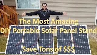 DIY Portable Solar Panel Stand Mount Very Affordable