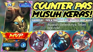 CARA MAIN BELERICK ROAMER VS MUSUH KERAS! 100% AUTO LUNAK! BELERICK BEST BUILD NEW SEASON 2024| MLBB