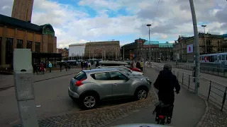 Gitup Git2P testdrive with bicycle around Helsinki City @ February