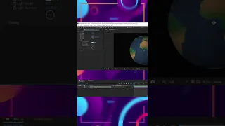 Создаём анимацию вращения планет в #aftereffects #shorts