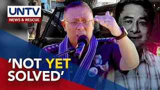 Percy Lapid slay not yet solved - PNP