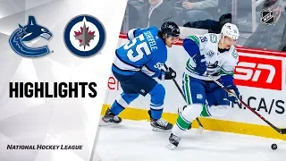 NHL Highlights | Canucks @ Jets 1/14/20