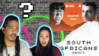 Your favorite SOUTH AFRICANS react - So-So vs Beatness | GBB 2019 Loopstation Quarter Finals
