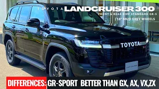 New LandCruiser 300: Differences in GR-SPORTS vs GX AX VX & ZX models