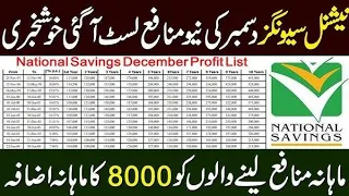 National Savings Change The Profit Rate December-23 #prizebond #nationalsavingsprofitrate #profit