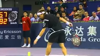 Roger Federer vs David Ferrer -- Shanghai 2007 Highlights