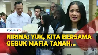 [FULL] Kata Nirina usai Terima Sertifikat dari Menteri AHY: Yuk, Kita Bersama Gebuk Mafia Tanah