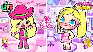 Barbie en Toca Boca VS Barbie en Avatar World!