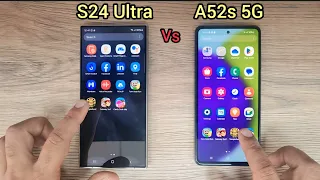 Samsung S24 Ultra vs A52s 5G | speed Test