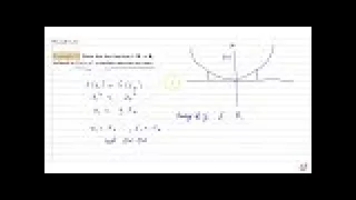 Show that the function `f : R - gt R` , defined as `f(x)=x^2` , is neither one-one nor onto....