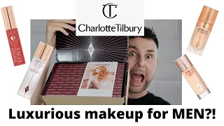 Charlotte Tilbury luxurious makeup for MAN?! Full face try-on!