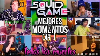 Folagor Reacciona 🤣MEJORES MOMENTOS DE SQUID GAME MINECRAFT🤣 #DÍA 1 TODAS LAS MUERTES☠️