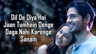 Dil De Diya Hai (LYRICS) - Thank God | Sidharth M, Rakul | Anand Raaj A, Rochak K, Rashmi V, Sameer