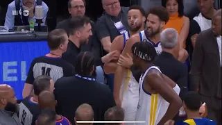 Klay Thompson gets ejected after verbal altercation with Devin Booker!