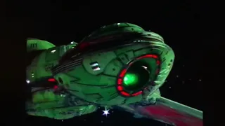 The Bortas is attacked, Part 1. Redemption Part 1  Star Trek The Next GenerationS4 E26