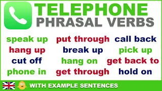 12 Daily Use Telephone Phrasal Verbs in English with Example Sentences used in Everyday Conversation