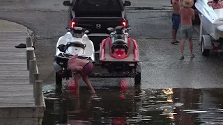 Boat Ramp Fail, IS A CHILD DRIVING?