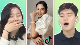 Korean guy&girl react to Philippines traditional clothes for the first time?!?