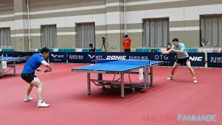 Ma Long, Fan Zhendong training in Weihai | 2020 Men's World Cup #14