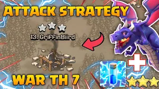 BEST TH7 ATTACK WAR STRATEGY | TH7 DRAGON ATTACK STRATEGY | TH7 ATTACK STRATEGY | CLASH OF CLANS