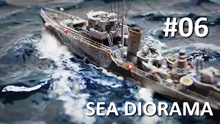 #06 SEA DIORAMA - 1:700 scale, painted with a brush