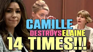 Camille DESTROYS Elaine! Top 14 dunks on Amber Heard's Defense team by Camille Vasquez. Day 16