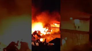 Rumah terbakar di Kg. Limpaong, Limbang