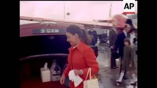 PRINCESS MARGARET AT LONDON (HEATHROW)  AIRPORT  - NO SOUND - COLOUR