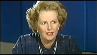 Margaret Thatcher confused on TV's Election Call (1983)