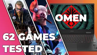 HP Omen 15 (2020) - 62 Games tested