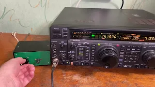 Сравнение двух антенн Inverted V на 20 метров диапазоне Yaesu FT-1000MP