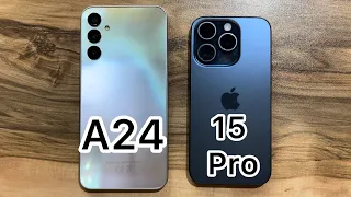 iPhone 15 Pro vs Samsung Galaxy A24