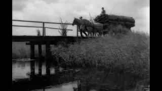 Ordet (1955) by Carl Theodor Dreyer, Clip:Bridge, Wagon and horse, rural Denmark, 1925...