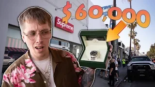 He Bought a $60,000 Supreme Rolex! ONLY 20 MADE!