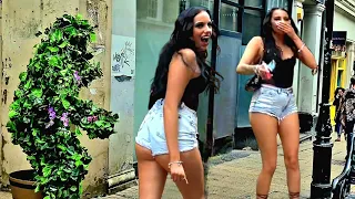 BUSHMAN Scared the LIFE out of all the pretty LADIES!!! Bushman Prank